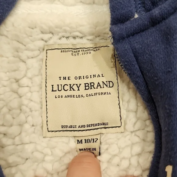 Lucky fleece zipper up sweatshirt - Picture 5 of 7